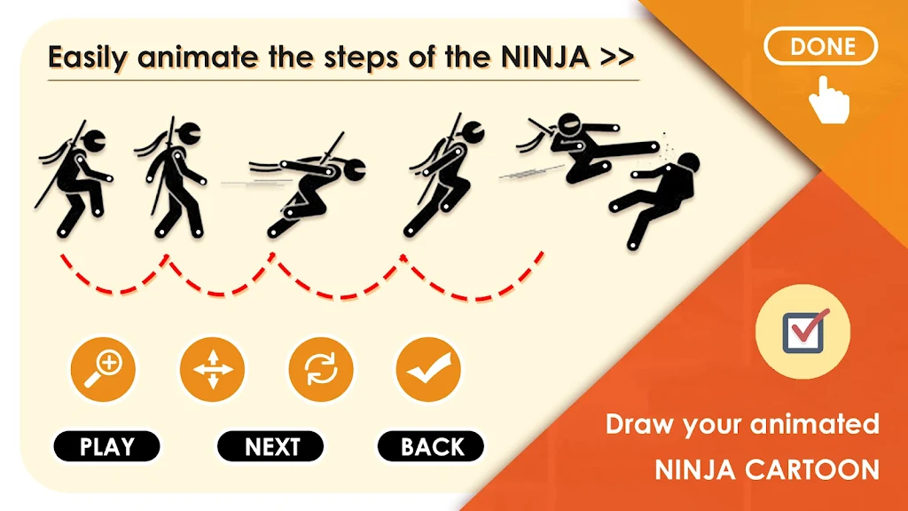 Animated Ninja Cartoon Maker Ảnh chụp màn hình 1