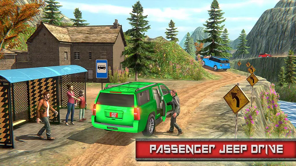 Offroad City Taxi Game Offline Скриншот 0