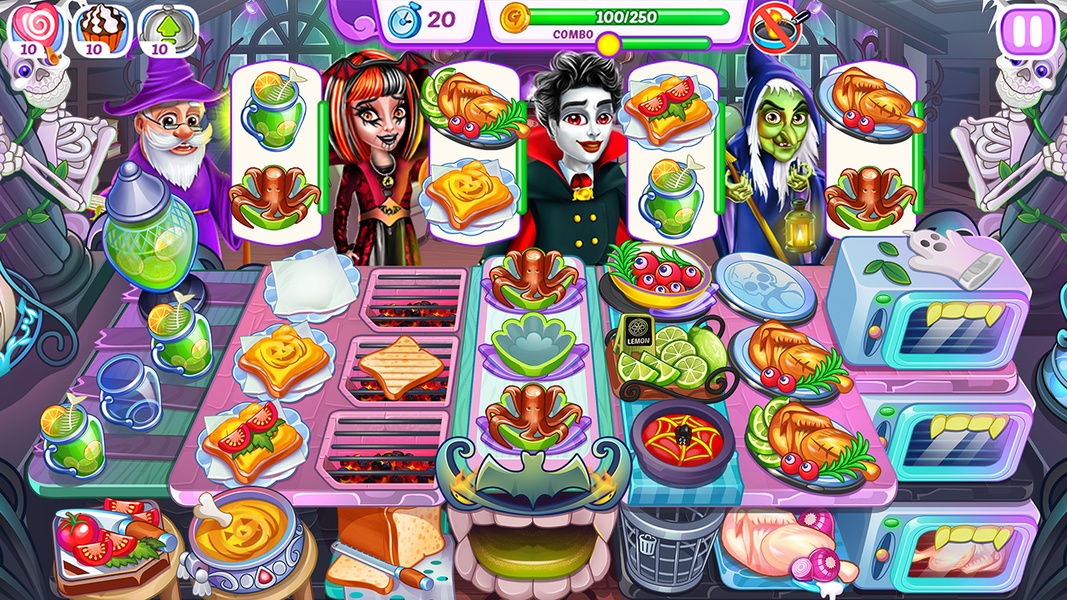 Schermata Halloween Madness Cooking Game 0