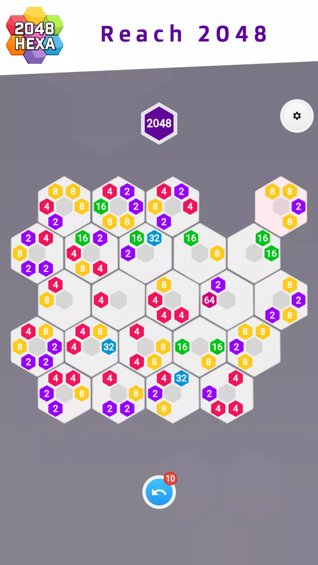 2048 Hexa Captura de tela 1