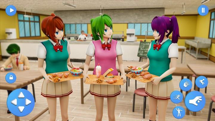 Anime Highschool Girl Life Sim Captura de pantalla 2