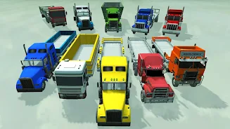 Transporter Truck Driving 3D Captura de tela 3