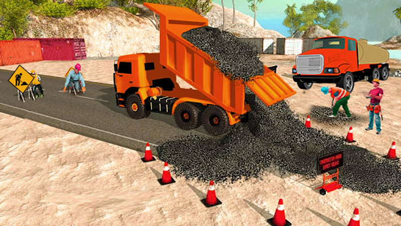 Highway road construction game Capture d'écran 3