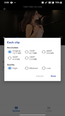 Video Splitter & Trim Videos স্ক্রিনশট 0