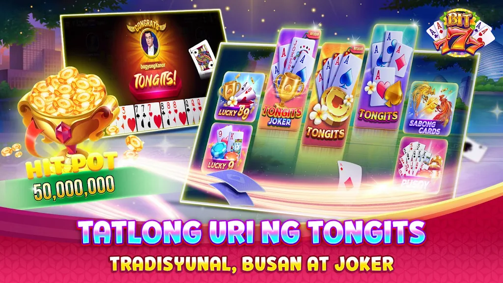 Bit777 - Tongits Pusoy Global 스크린샷 3