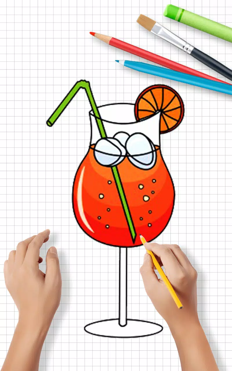 Draw Cute Drinks ဖန်သားပြင်ဓာတ်ပုံ 3