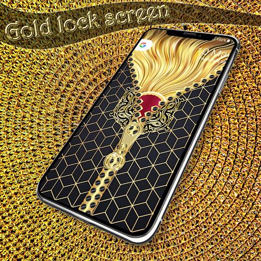 Gold lock screen Ekran Görüntüsü 2