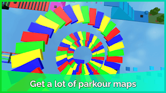 parkour in roblox ဖန်သားပြင်ဓာတ်ပုံ 0