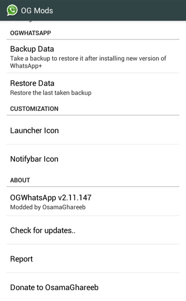 OGWhatsApp ภาพหน้าจอ 2