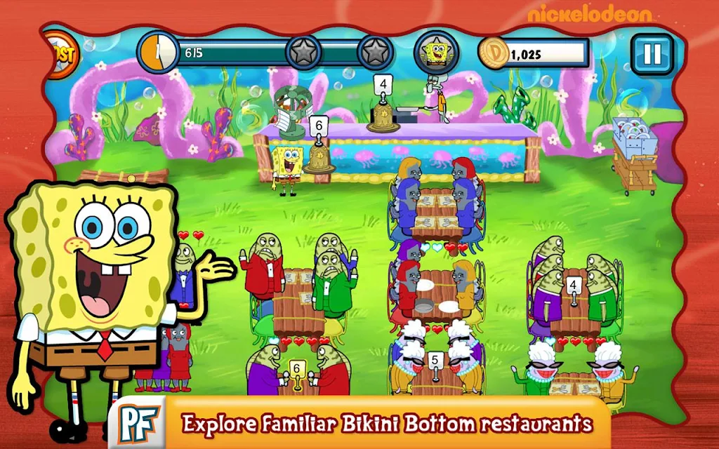 SpongeBob Diner Dash ภาพหน้าจอ 0