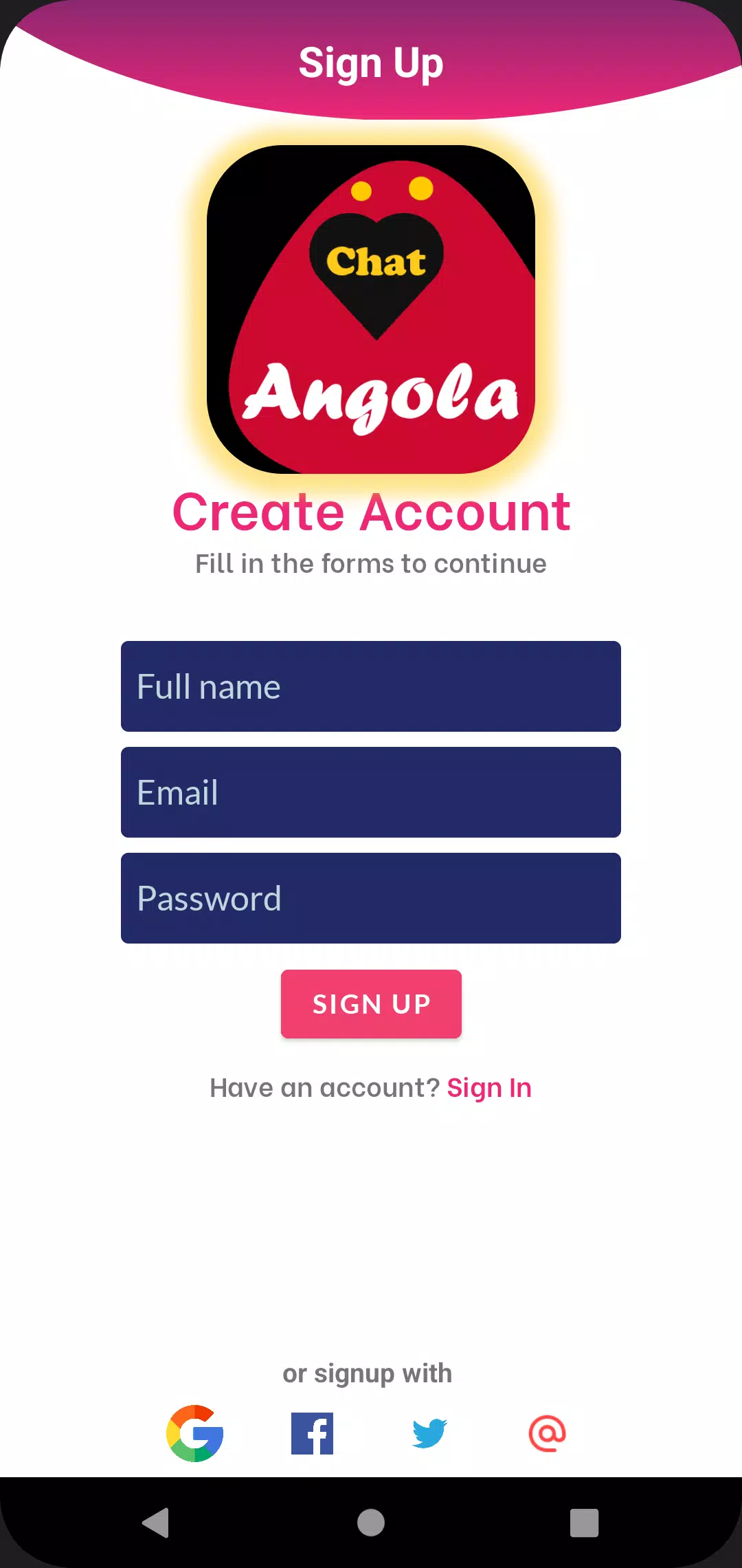 Angola dating app chat rooms ဖန်သားပြင်ဓာတ်ပုံ 0