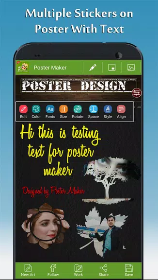 Poster Maker - Fancy Text Art Screenshot 2