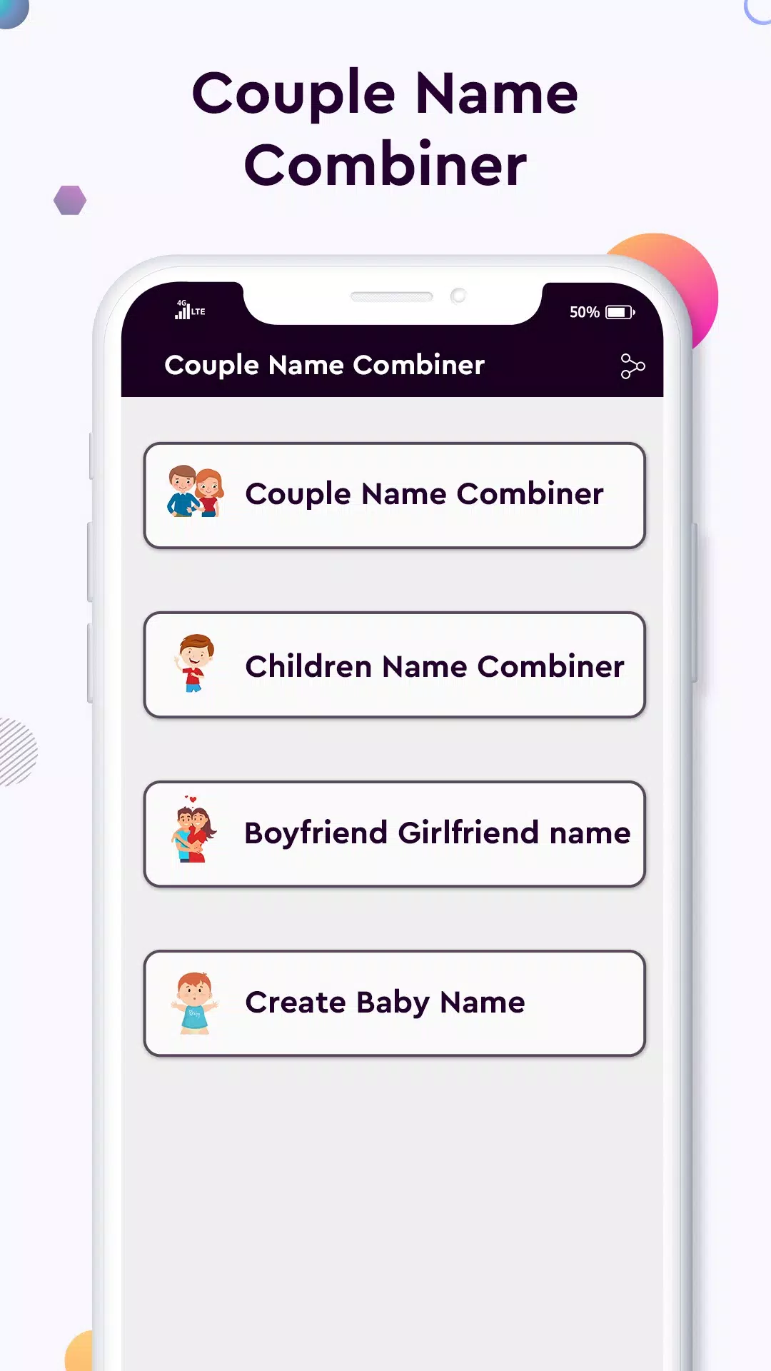 Schermata Baby name Couple Name Combiner 1