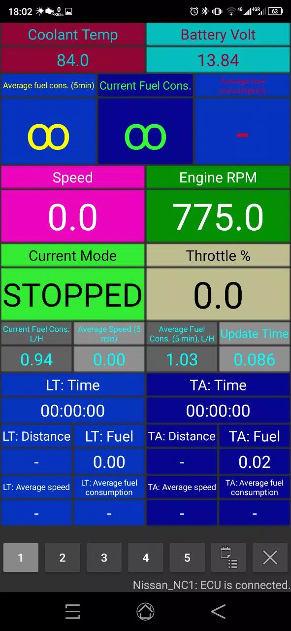 EconTool Nissan ELM327 スクリーンショット 0