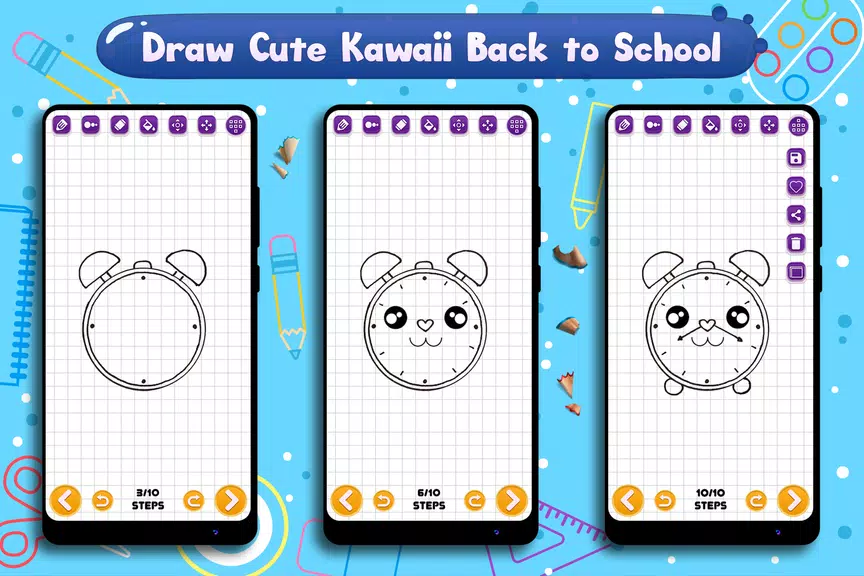 Learn to Draw School Supplies ภาพหน้าจอ 1