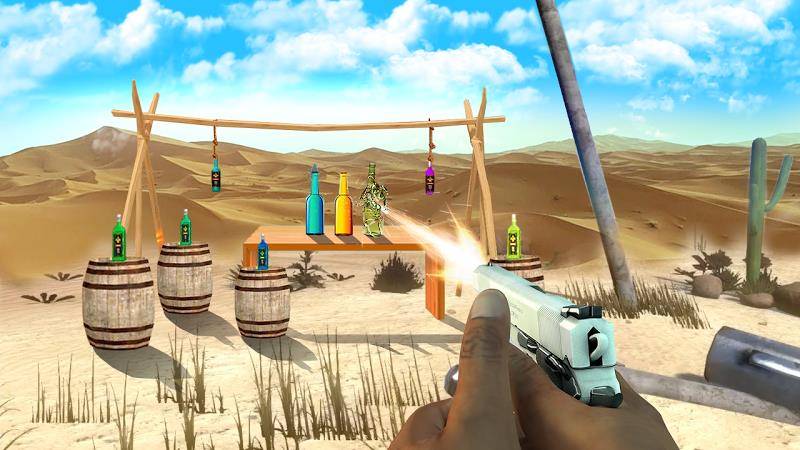 Schermata Gun Bottle Shooting game 0