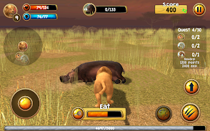 Wild Lion Simulator 3D ဖန်သားပြင်ဓာတ်ပုံ 3