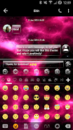 SMS Messages GlassNebula Theme Ekran Görüntüsü 3