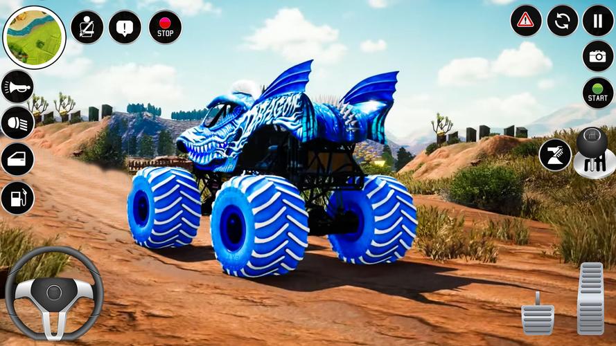Extreme Monster Truck Game 3D Tangkapan skrin 1