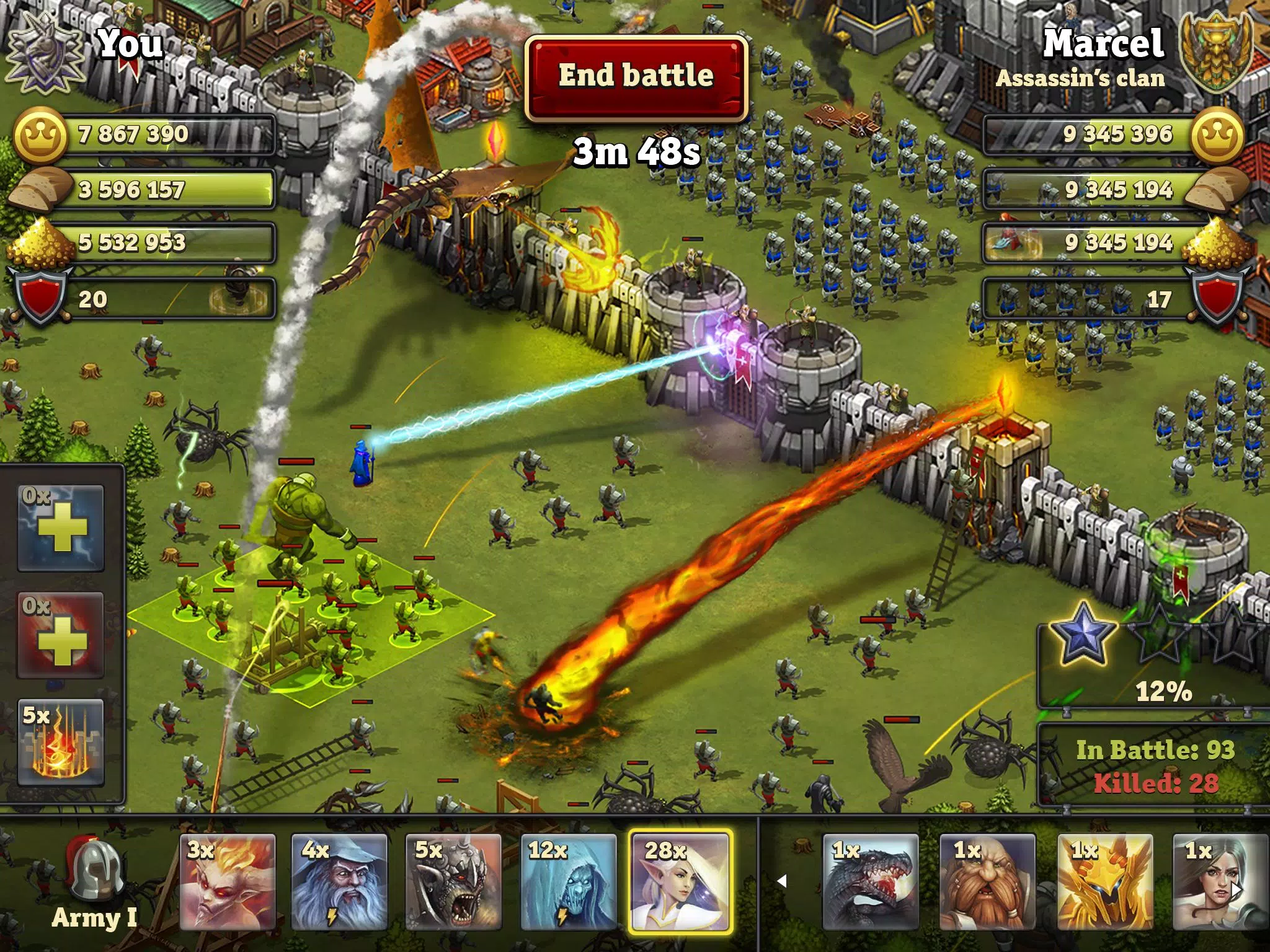 Throne Rush ဖန်သားပြင်ဓာတ်ပုံ 0