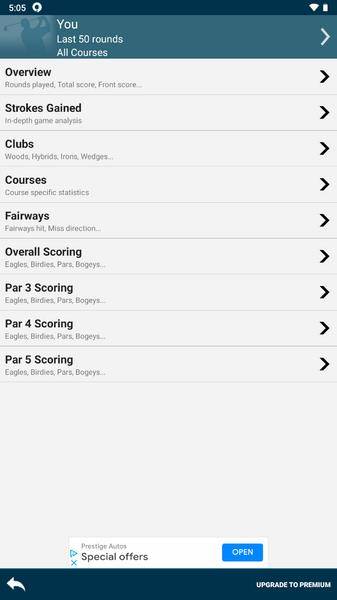 Golf Pad: Golf GPS & Scorecard ภาพหน้าจอ 1