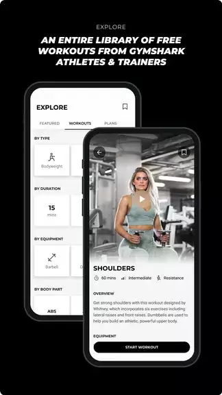 Gymshark Training: Fitness App Ekran Görüntüsü 1