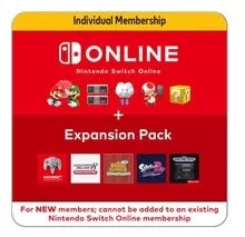 Nintendo Switch Online Membresía individual de 12 meses + Pack de expansión Tarjeta EGIFT