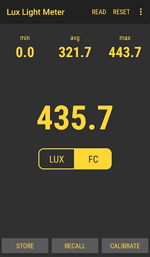 Lux Light Meter Pro स्क्रीनशॉट 3