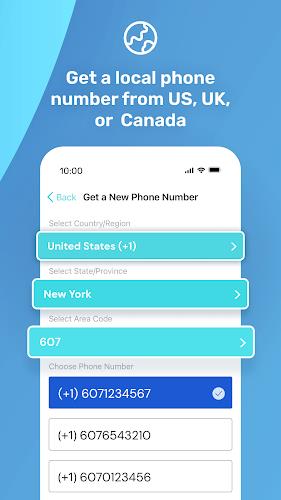 PingMe Second Phone Number App Zrzut ekranu 2