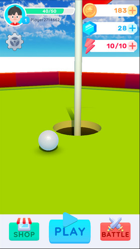 Mini Golf Battle Challenge 3D Captura de tela 0