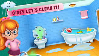 Little girl cleanup game Скриншот 0