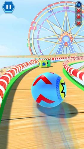 3D Sky Rolling Going Ball Game Screenshot 1