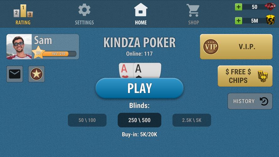 Kindza Poker ဖန်သားပြင်ဓာတ်ပုံ 3