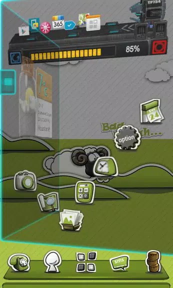 Schermata Next Launcher Theme P.Sheep 0