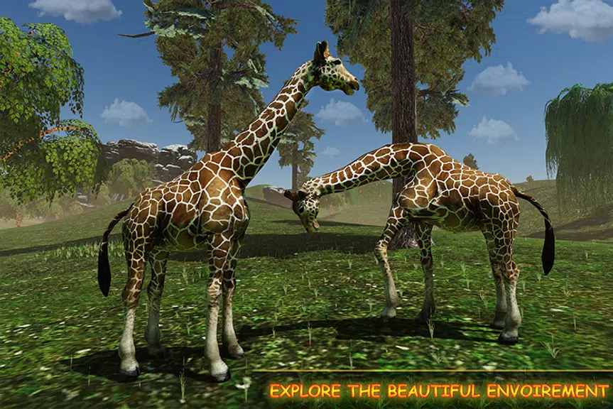Schermata Giraffe Family Life Jungle Sim 1