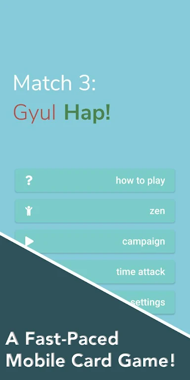 Match 3 Card Game - Gyul Hap Captura de tela 0