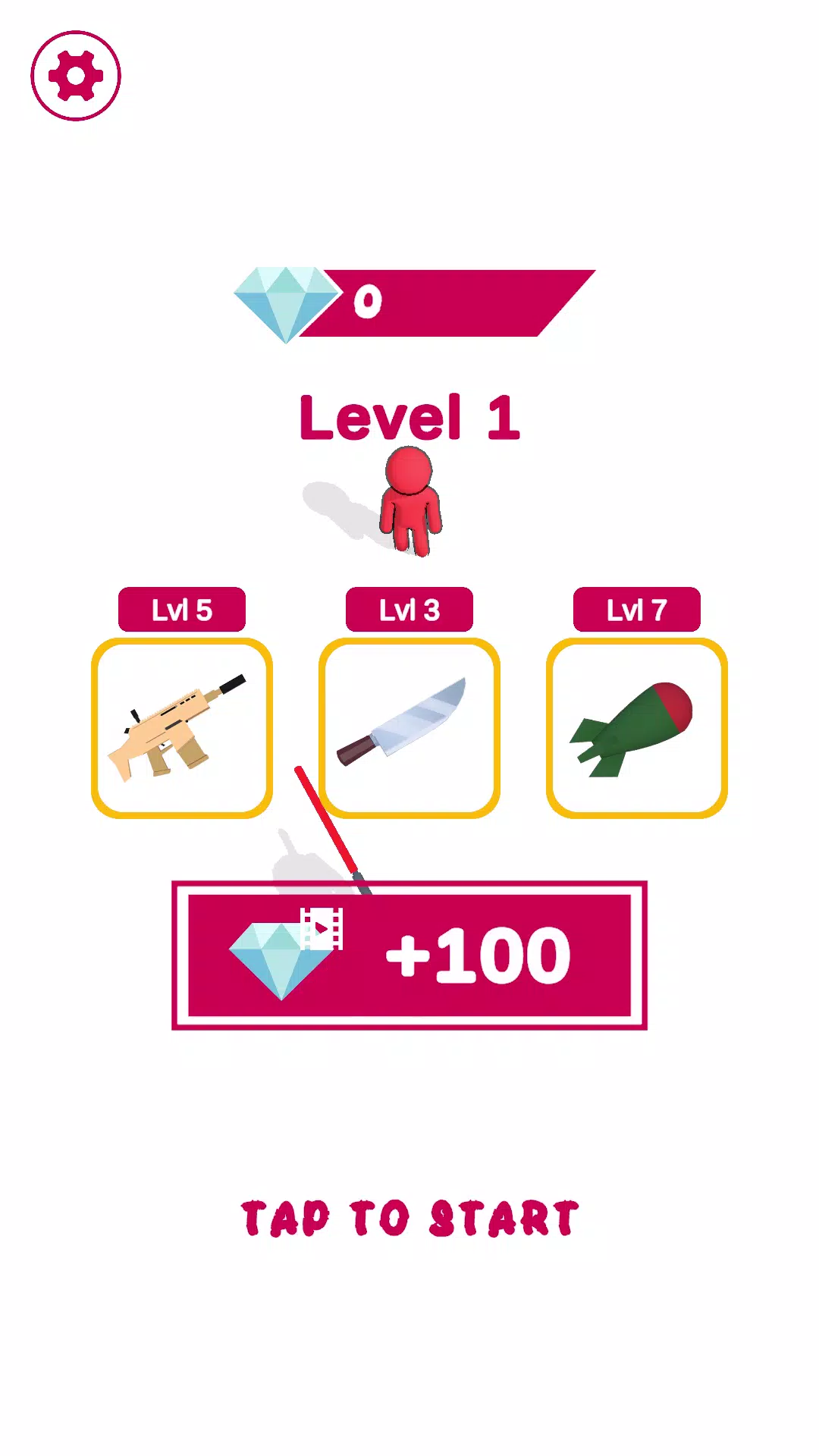 Stickman Laser - 3D Schermafbeelding 0