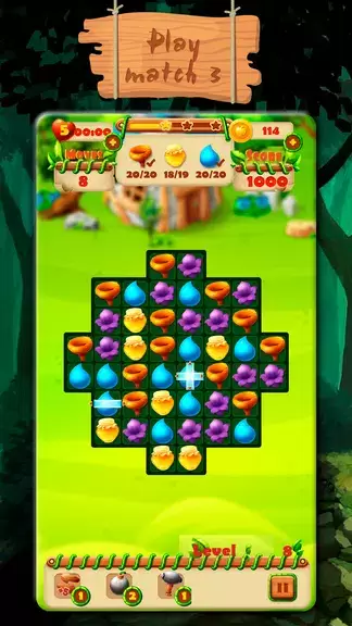 Fairy Forest - match 3 games Screenshot 0