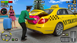 US Taxi Car Driving Games Captura de pantalla 1