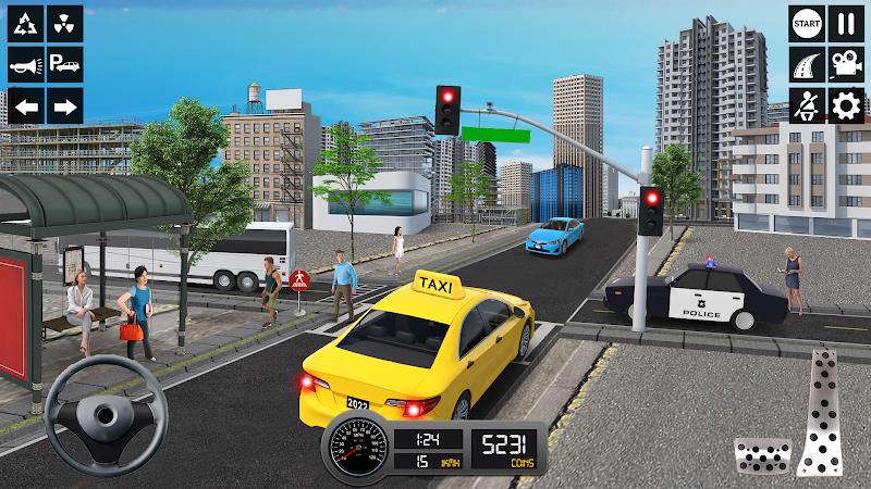 Taxi Simulator 3d Taxi Sim Скриншот 2