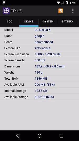 CPU-Z Capture d'écran 1