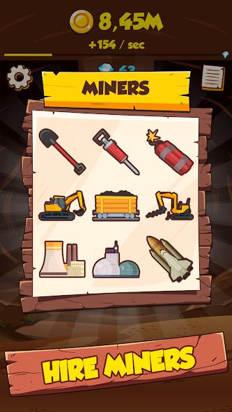 Idle Miner Clicker: Tap Tycoon Mod ဖန်သားပြင်ဓာတ်ပုံ 2