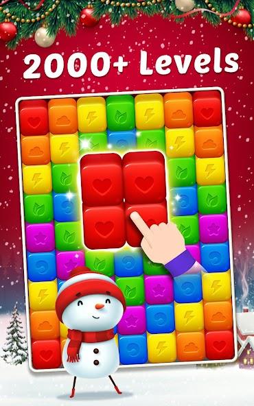 Toy Cubes Pop - Match 3 Game Mod Capture d'écran 0