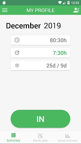 Working Timer - Timesheet Schermafbeelding 0