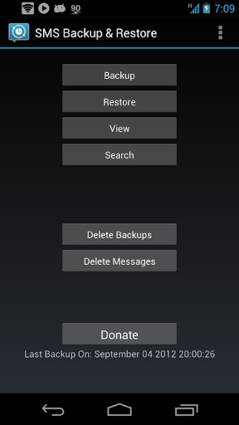 SMS Backup and Restore Screenshot 3