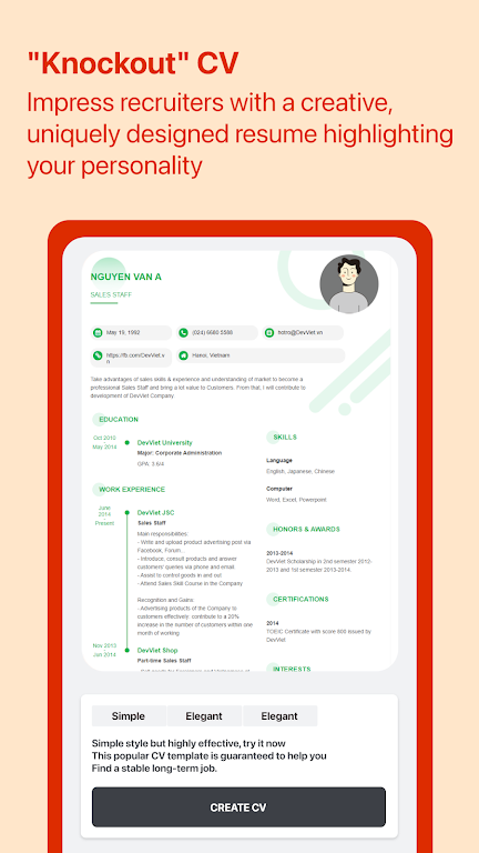 Cover Letter for Job App ภาพหน้าจอ 2