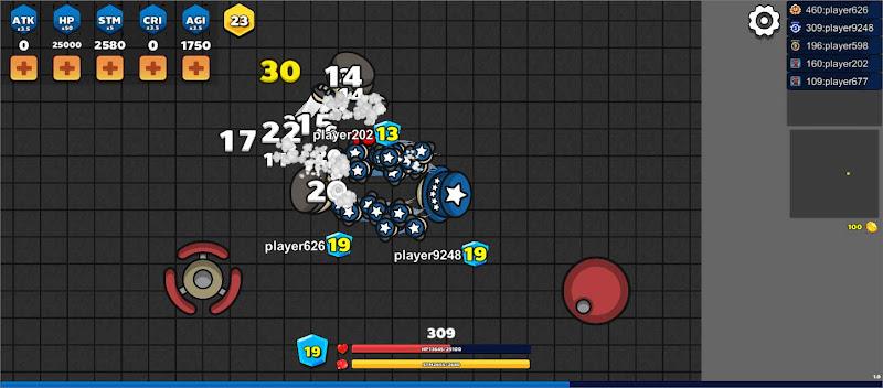 Pung.io - 2D Battle Royale Captura de tela 1