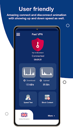 Fast VPN Proxy - Safe Internet ဖန်သားပြင်ဓာတ်ပုံ 1