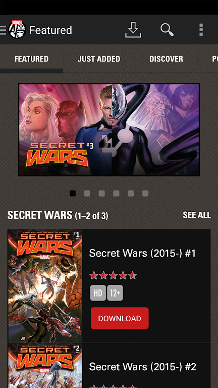 Marvel Comics Schermafbeelding 0