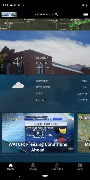 KCRG-TV9 First Alert Weather Zrzut ekranu 0